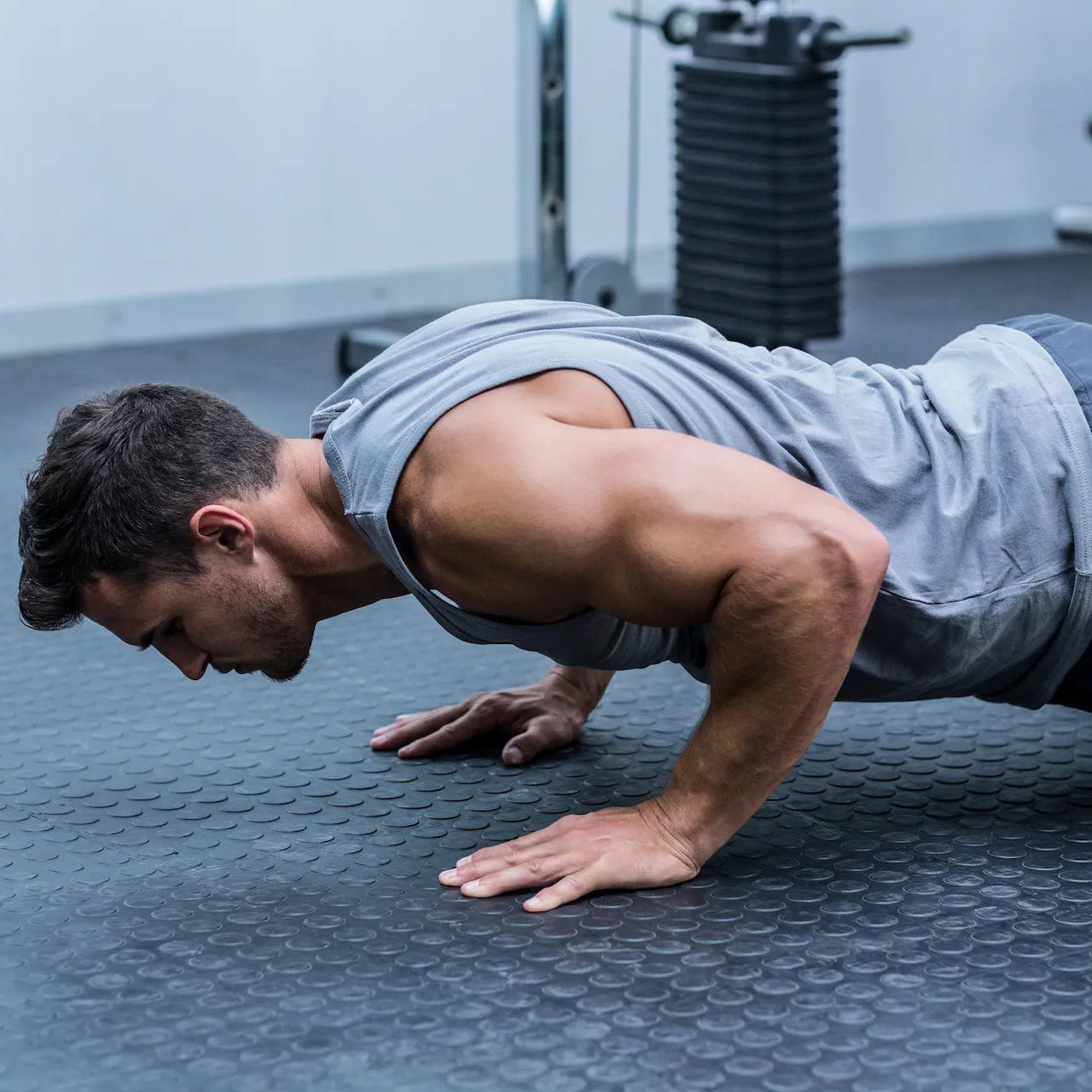 man doing workout